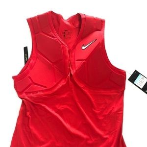 NEW Nike Pro Vaporspeed Red Padded Sleeveless Football Shirt Size Medium